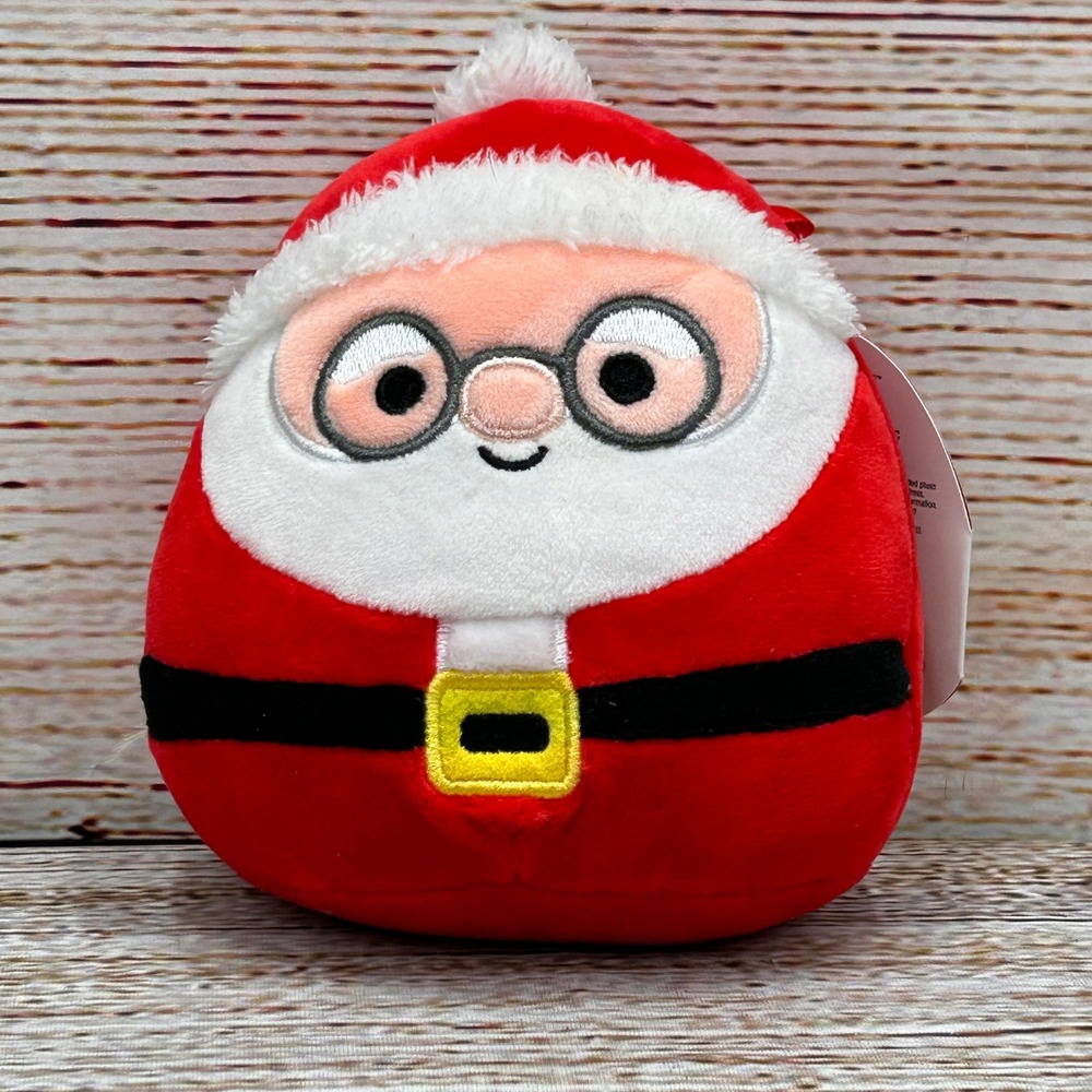 Squishmallows Nick‎ the Santa Claus 5 Inch Christmas Plush Red White